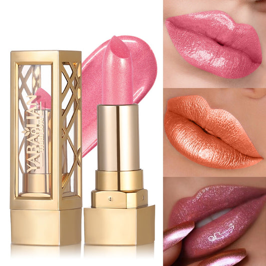 Rouge à Lèvres Velours Nacré – Effet Brillant & Longue Tenue