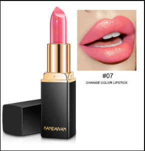 Rouge à Lèvres Métallique Nacré – Effet Doré Changeant Longue Tenue