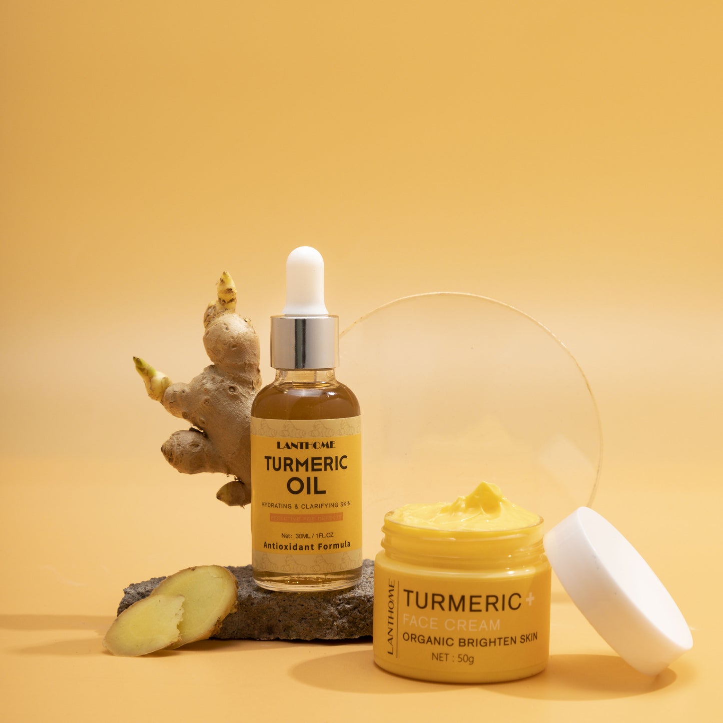 Huile Essentielle Curcuma – Soin Hydratant Réparateur & Éclat Peau Terne